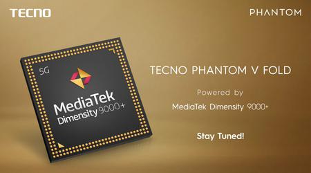Tecno dévoile le smartphone Phantom V Fold avec le processeur MediaTek Dimensity 9000+ au MWC 2023