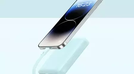 Baseus a dévoilé une batterie de 10 000 mAh avec câble intégré et charge sans fil.