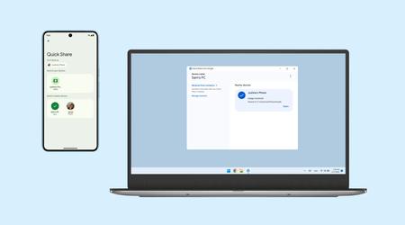 Google a mis à jour Quick Share pour Windows