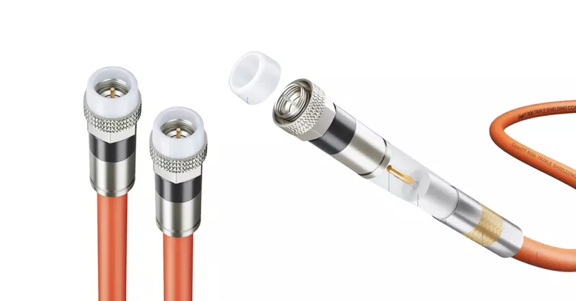 Câble coaxial GearIT RG6 pour l'internet gigabit