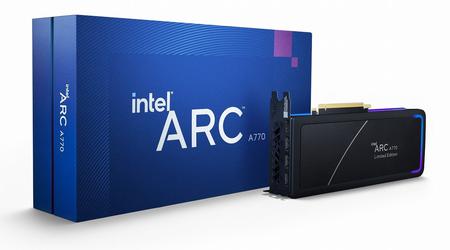 Intel a présenté la carte graphique Arc A770 - une concurrente des GeForce RTX 3060 et Radeon RX 6600 XT pour 300-330 $.