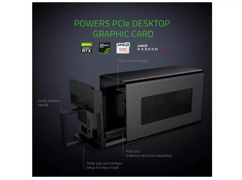 Boîtier externe pour carte graphique Razer Core X Chroma
