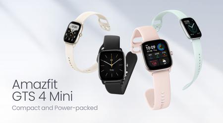 Amazfit GTS 4 Mini : écran AMOLED, GPS, jusqu'à 45 jours d'autonomie et prise en charge d'Amazon Alexa pour 99 $