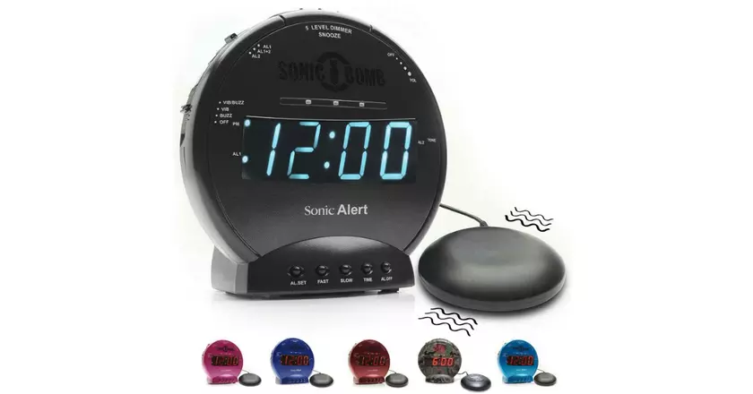 Sonic Bomb Dual Meilleur réveil pour gros dormeurs