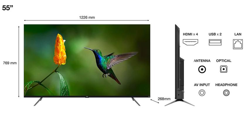 TCL 4K QLED Fire TV 55CF630 meilleure télévision pour les seniors