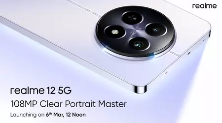 C'est officiel : le Realme 12, doté d'un appareil photo de 108 MP, sera présenté le 6 mars.