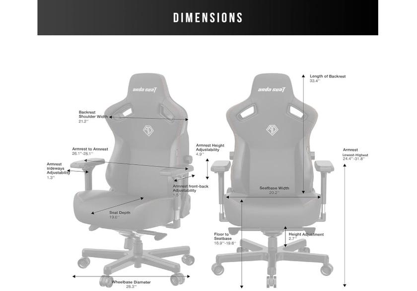 AndaSeat Kaiser 3 fauteuil gaming esport