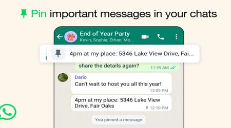 WhatsApp publie une mise à jour : vous pouvez désormais épingler jusqu'à trois messages importants dans les chats.