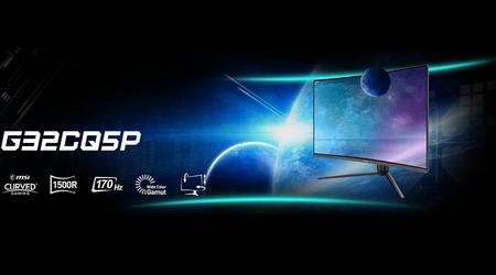 MSI dévoile le moniteur de jeu VA incurvé G32CQ5P avec une fréquence d'images de 170 Hz