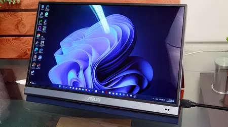 Critique du moniteur portable ASUS ZenScreen OLED MQ16AH avec une matrice OLED lumineuse et un boîtier métallique fin