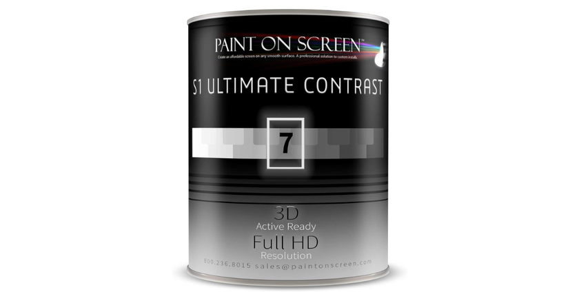 Paint On Screen Projector S1 Ultimate Contrast G007 meilleure peinture murale pour écran de projection 