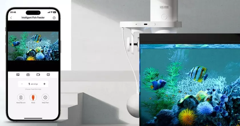 Nourrisseur automatique pour poissons Wolmds wifi