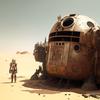 Un réseau neuronal représente des planètes et des personnages emblématiques de Star Wars dans un style steampunk-14