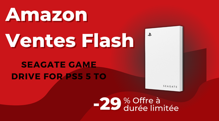 Seagate Game Drive 5To pour PS5 - Économisez 56€ ce Black Friday!