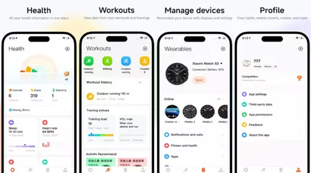 Xiaomi a mis à jour le design de l'application Mi Fitness