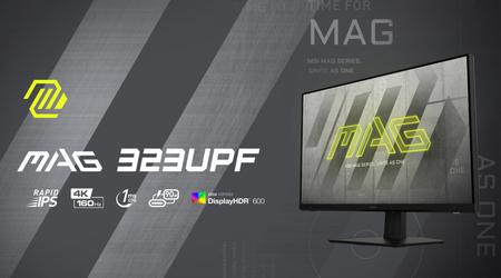 MSI MAG 323UPF - Moniteur 4K avec taux de rafraîchissement jusqu'à 160Hz, HDMI 2.1 et DisplayPort 1.4 pour le prix de 800
