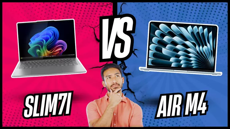 Lenovo Slim7i vs Apple MacBook Air ...