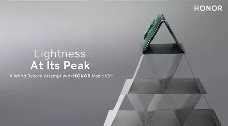 Le Honor Magic V3 est entré dans le Livre Guinness des records en se retrouvant au sommet d'un château de cartes de 54 étages.