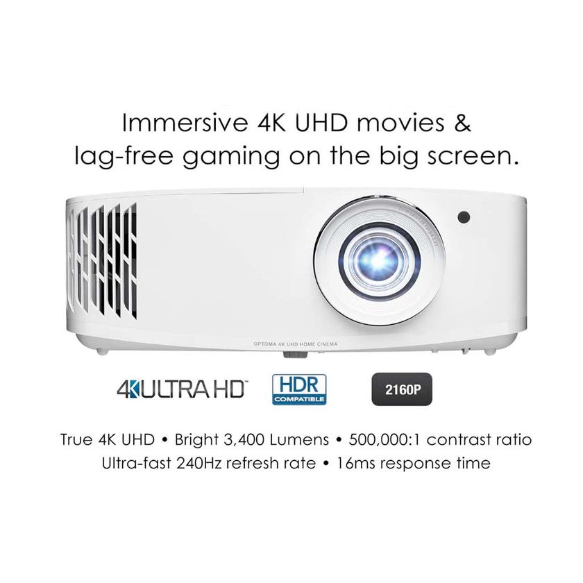 Projecteur domestique Optoma UHD50X Critique du projecteur Optoma