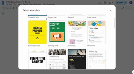Google Docs ajoute 40 nouveaux modèles