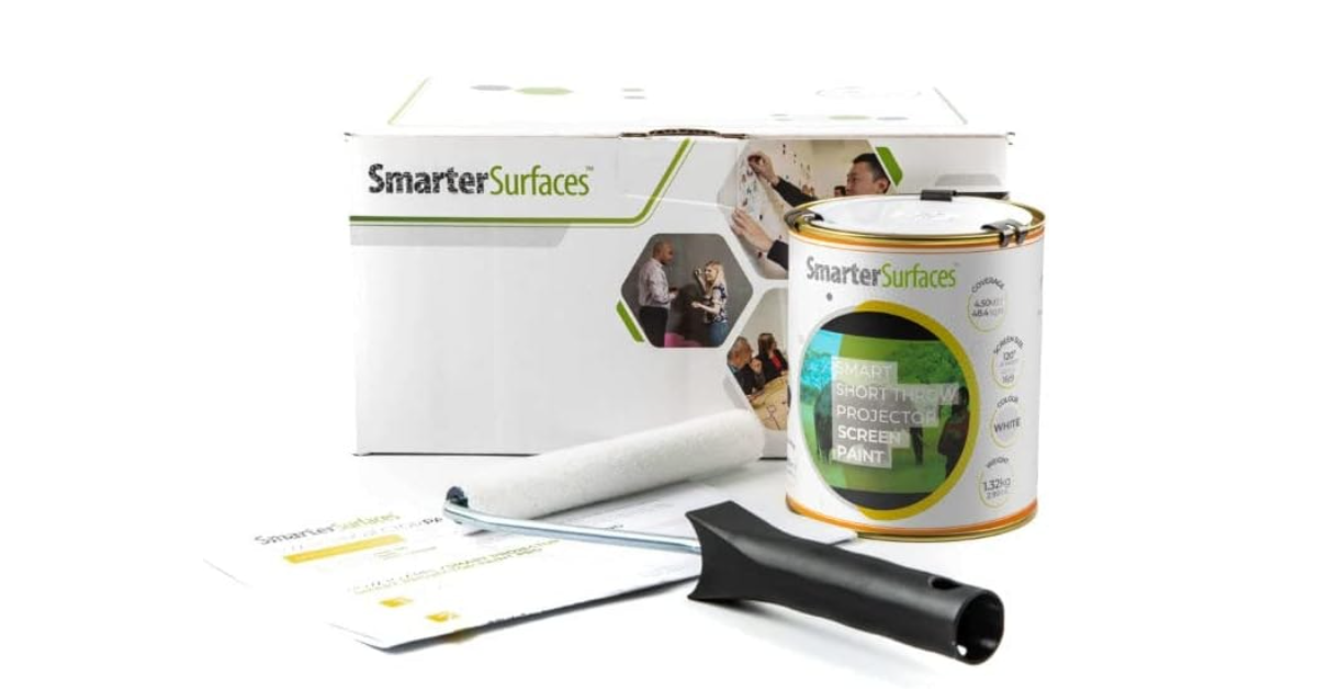 Smarter Surfaces Short Throw Projector Screen Paint meilleure peinture d'écran pour projecteur 