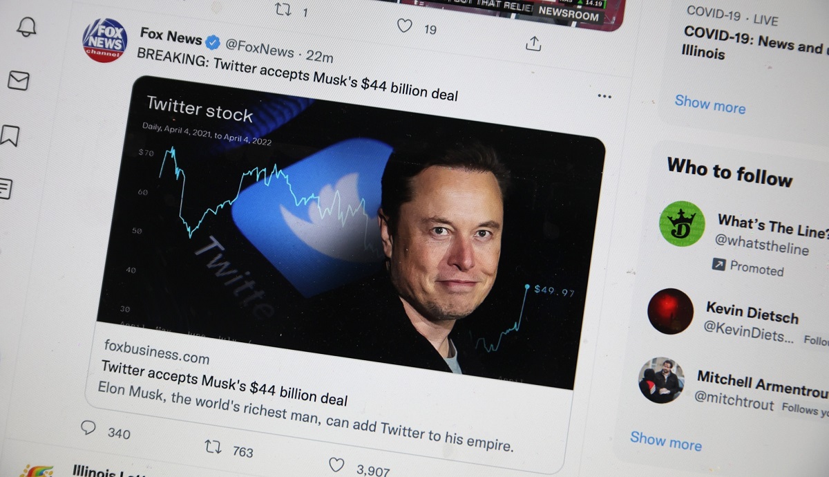 La valeur de Twitter a chuté de près de 30 milliards de dollars depuis qu'Elon Musk en a pris le contrôle. La valeur de Twitter a chuté de près de 30 milliards de dollars depuis qu'Elon Musk en a pris le contrôle.