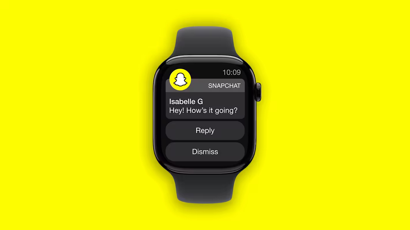 L'Apple Watch prend désormais en charge les réponses aux messages Snapchat Snapchat au poignet : maintenant les réponses sont disponibles depuis l'Apple Watch