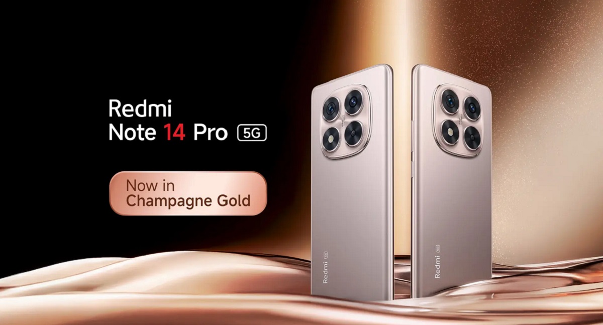 Découvrez le Redmi Note 14 Pro+ 5G dans une luxueuse couleur Champagne Gold Le Redmi Note 14 Pro+ 5G dans une élégante couleur Champagne Gold a été dévoilé