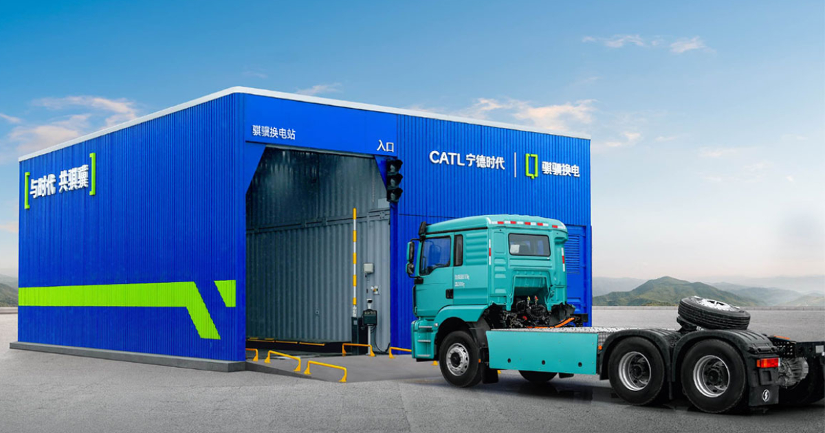 Chargement en quelques minutes : Stations innovantes pour camions électriques massifs Révolution sur la route : Stations de remplacement rapide de batteries pour camions électriques