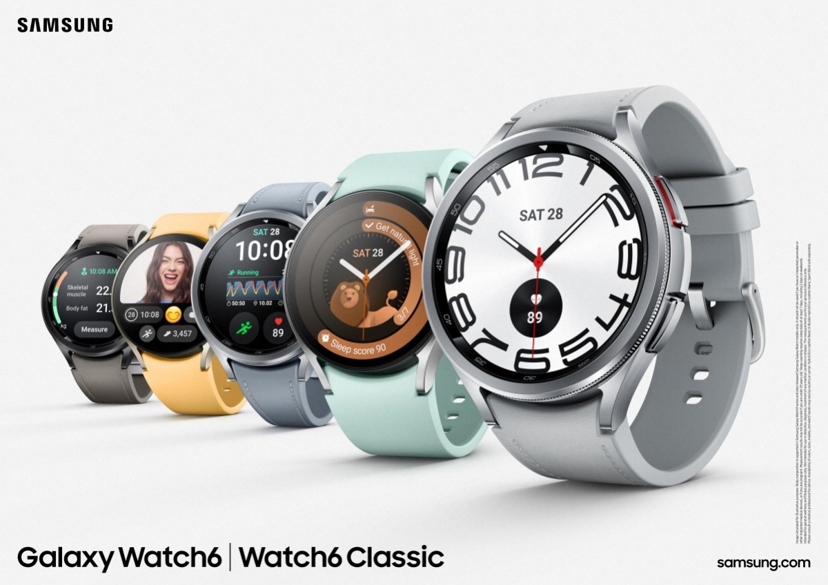Samsung Galaxy Watch 6 - Écran Super AMOLED, verre saphir, Exynos W930 et Wear OS 4 avec One UI 6 Watch à partir de 300 Samsung Galaxy Watch 6 - Écran Super AMOLED, verre saphir, Exynos W930 et Wear OS 4 avec One UI 6 Watch à partir de 300