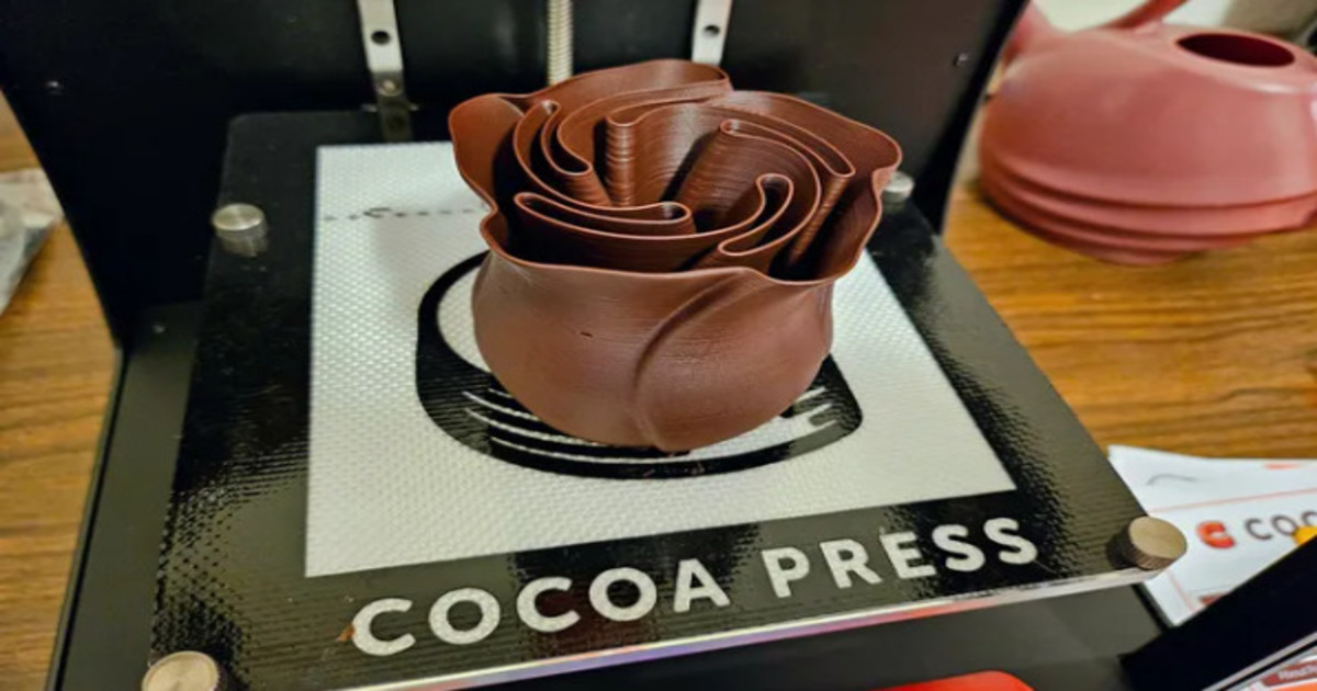 Chocolat imprimé sur une imprimante 3D aux États-Unis Chocolat imprimé sur une imprimante 3D aux États-Unis
