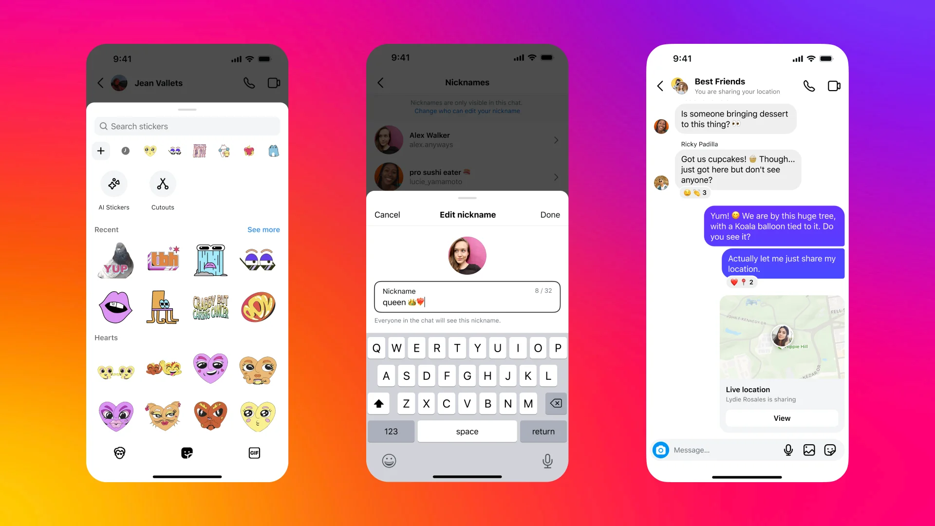 Instagram ajoute des données géographiques en temps réel et des surnoms aux messages personnels Instagram ajoute des données géographiques en temps réel et des surnoms aux messages personnels