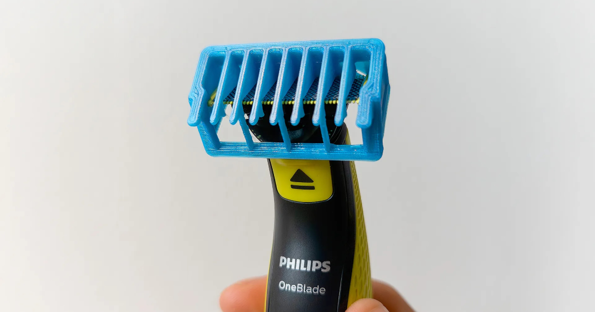Technologie du Futur : Test de l’accessoire Philips OneBlade à partir d’une imprimante 3D Philips OneBlade : Embout innovant créé avec impression 3D