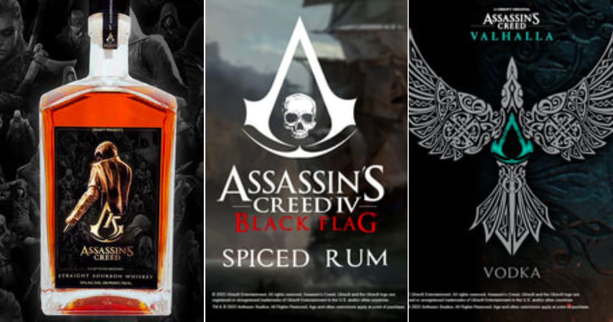 Pour célébrer le 15e anniversaire d'Assassin's Creed, Ubisoft va sortir une collection de spiritueux uniques Pour célébrer le 15e anniversaire d'Assassin's Creed, Ubisoft va sortir une collection de spiritueux uniques