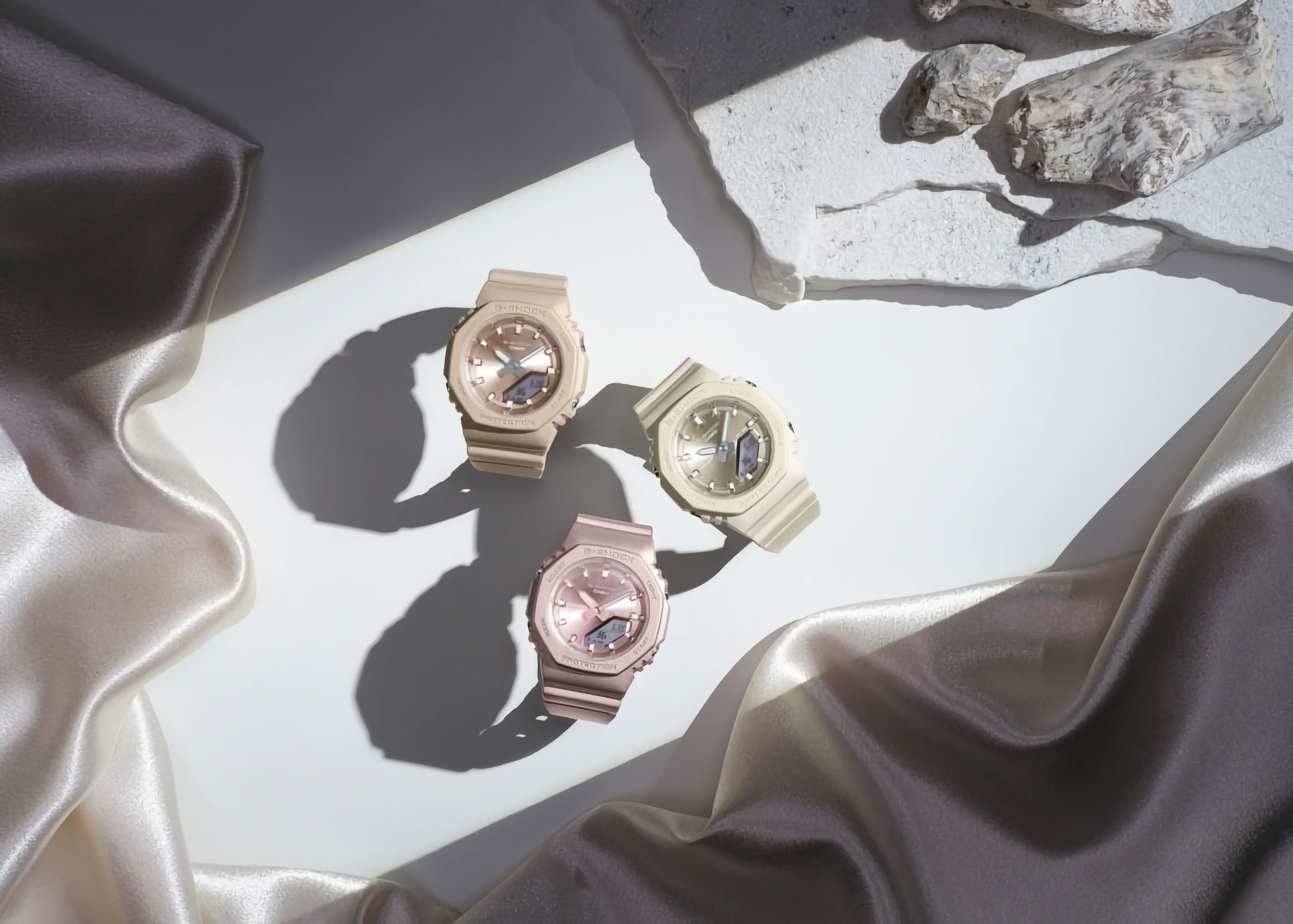 Casio a présenté la G-SHOCK GMAP2100ST : une montre pour femmes à 130 dollars avec un boîtier résistant aux chocs. Casio a présenté la G-SHOCK GMAP2100ST : une montre pour femmes à 130 dollars avec un boîtier résistant aux chocs.