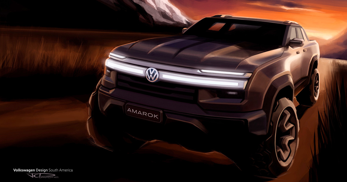 Le teaser du nouveau Volkswagen Amarok : secrets et caractéristiques Premier regard sur le nouveau Volkswagen Amarok : un aperçu