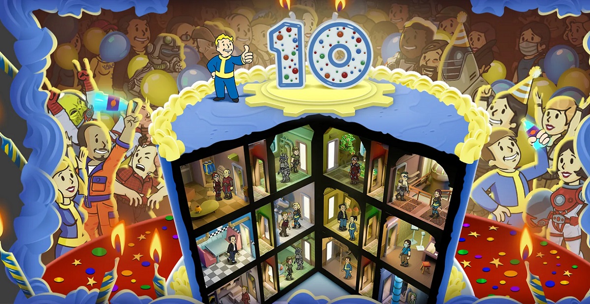 Affiche thématique de Fallout Shelter : permutations musicales pour les fêtes Une nouvelle affiche des créateurs de Fallout Shelter : Une célébration pour les fans !