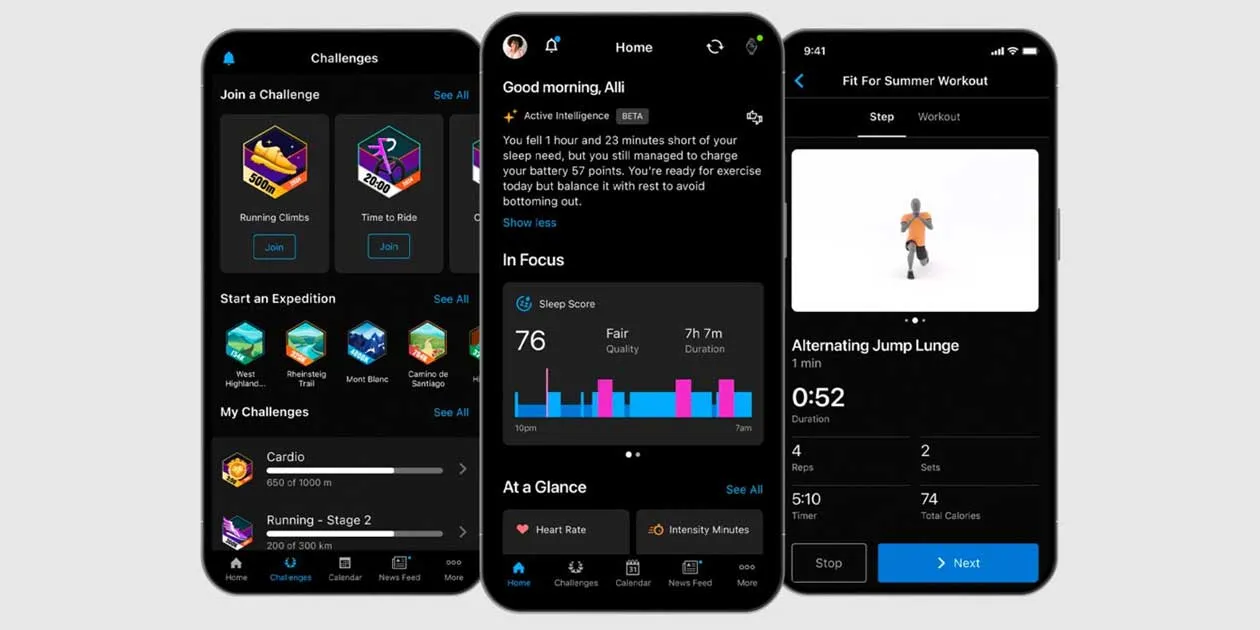 Surveillance avancée de la santé : comment Garmin Connect+ change la donne Personnalisez votre forme physique avec le nouveau Garmin Connect+.