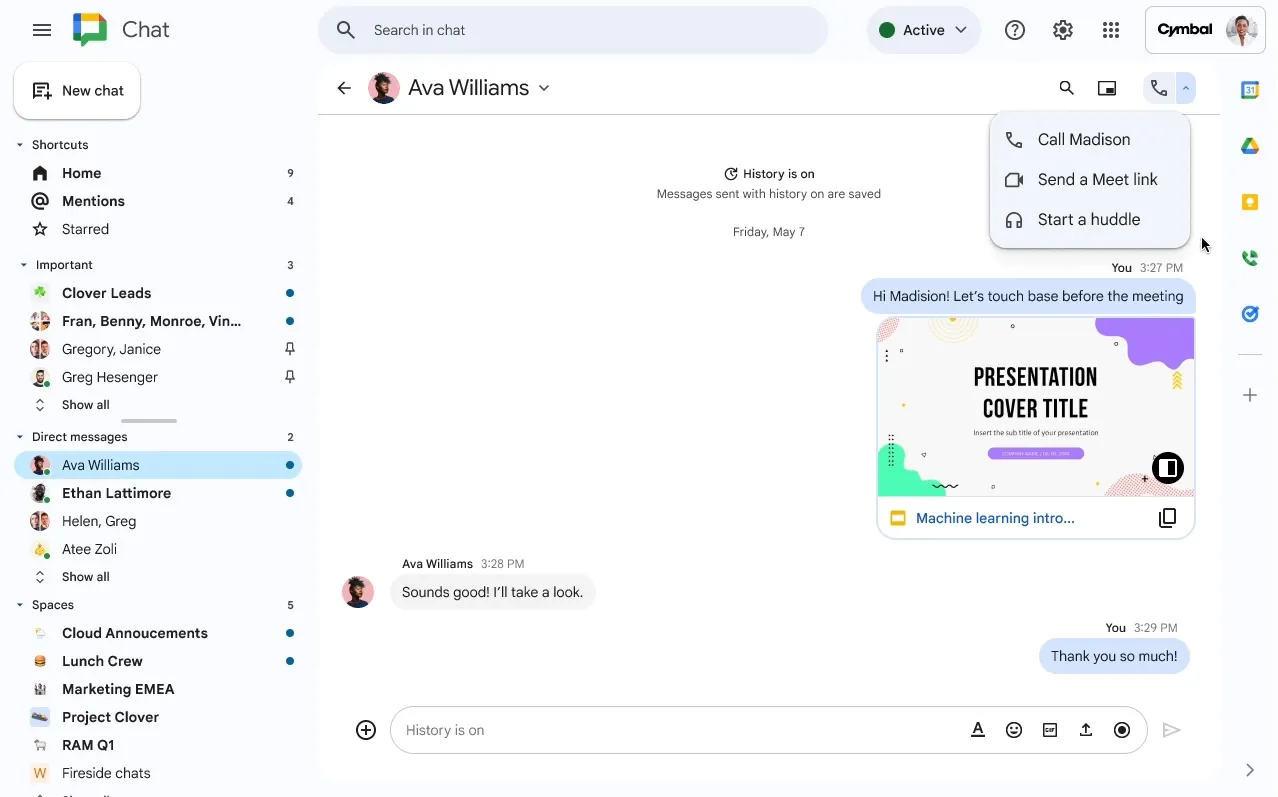 Explorer Google Chat : L'avenir de la communication sur le lieu de travail