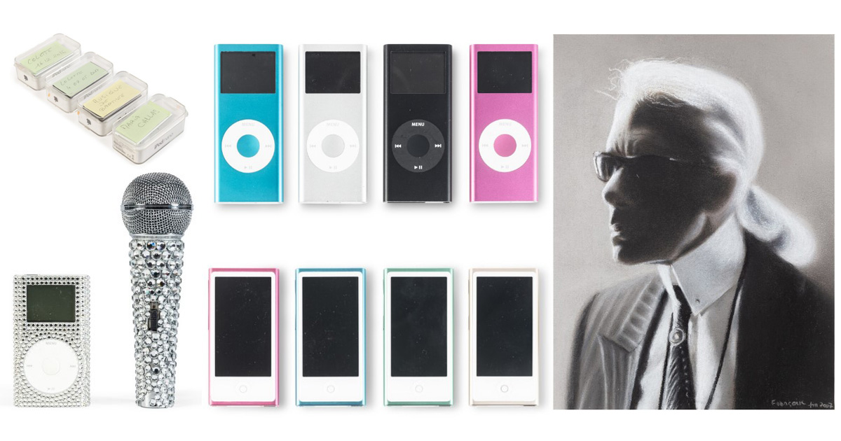 Sotheby's vend aux enchères 250 iPods de Karl Lagerfeld contenant ses playlists Sotheby's vend aux enchères 250 iPods de Karl Lagerfeld contenant ses playlists