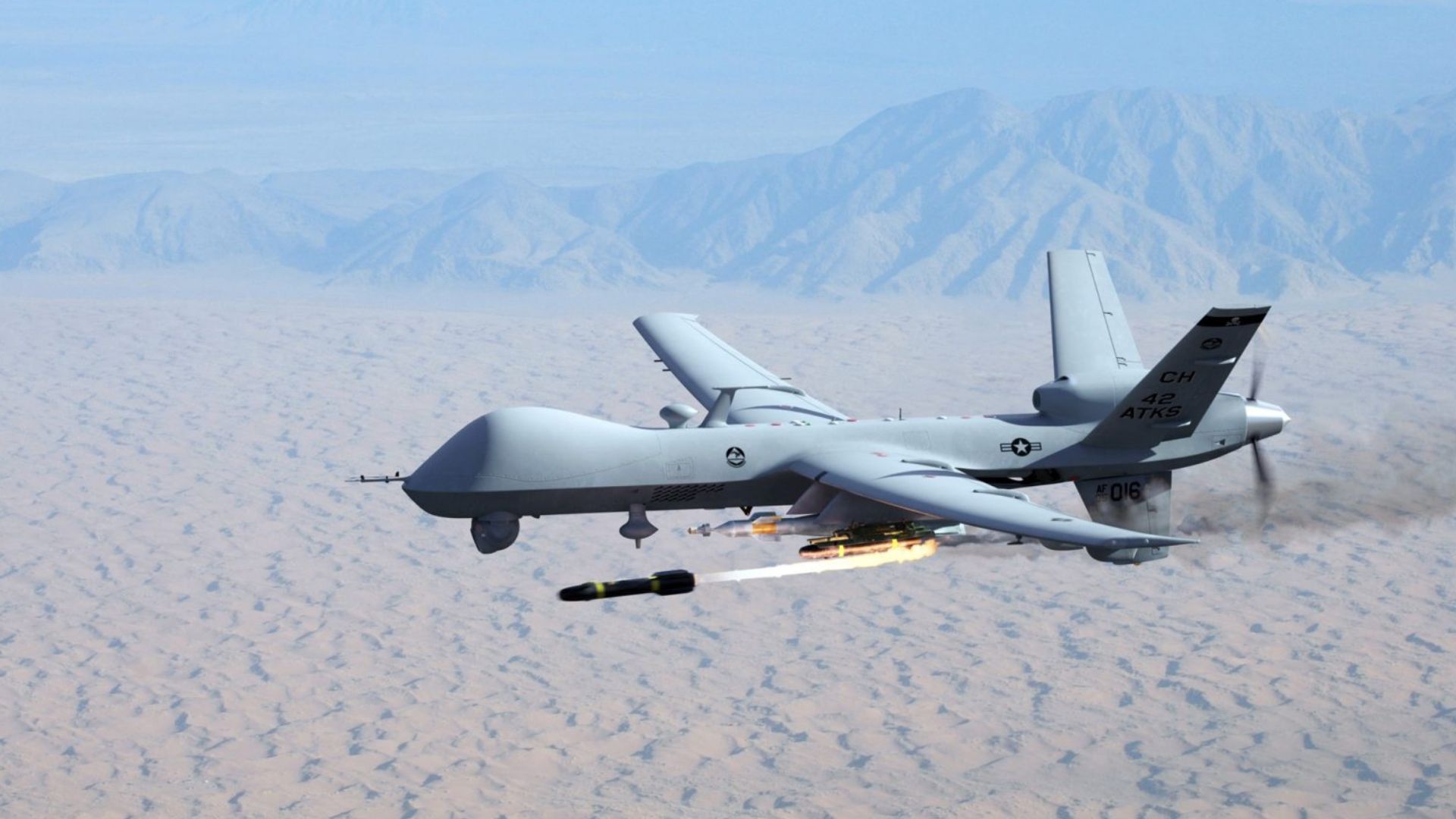 L'armée de l'air américaine a testé le système de guerre électronique Angry Kitten sur le drone MQ-9A Reaper. L'armée de l'air américaine a testé le système de guerre électronique Angry Kitten sur le drone MQ-9A Reaper.