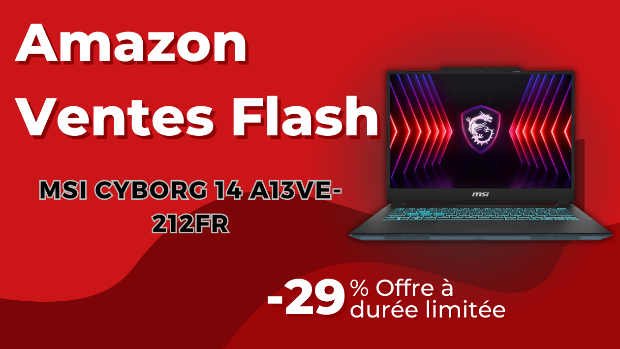 MSI Cyborg 14 Gaming Laptop – Économisez 400€ Maintenant! MSI Cyborg 14 Gaming Laptop – Économisez 400€ Maintenant!