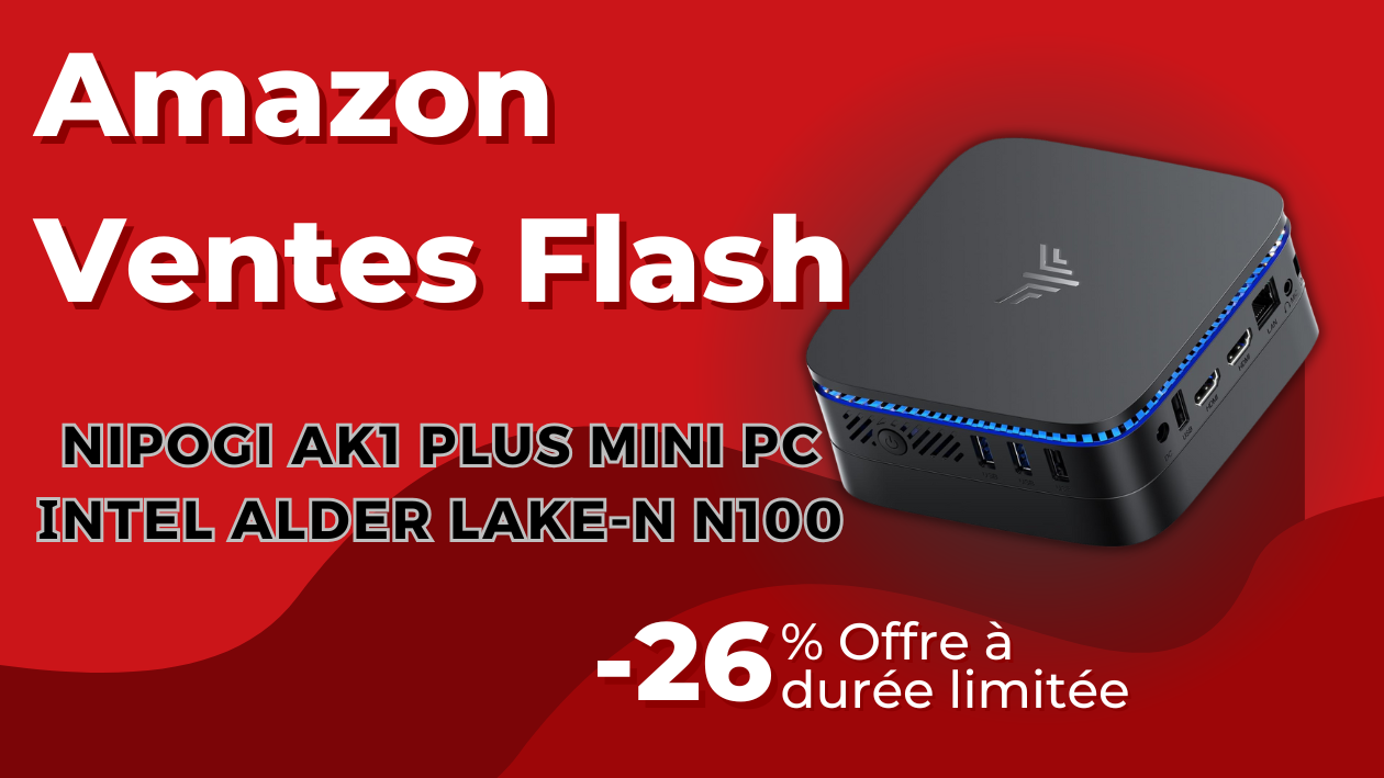 NiPoGi AK1 Plus Mini PC – Économisez 60€ Aujourd'hui!