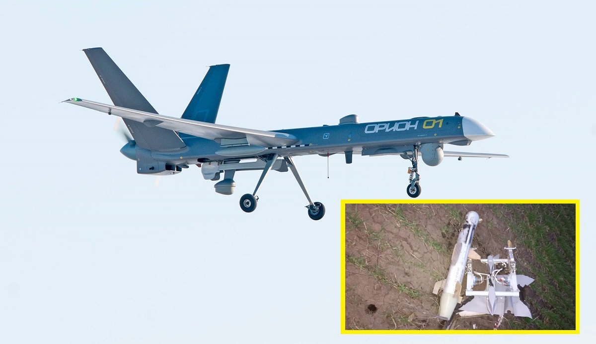 Les forces armées ukrainiennes détruisent un très rare drone russe Orion équipé d'une bombe aérienne guidée KAB-20. Les forces armées ukrainiennes détruisent un très rare drone russe Orion équipé d'une bombe aérienne guidée KAB-20.