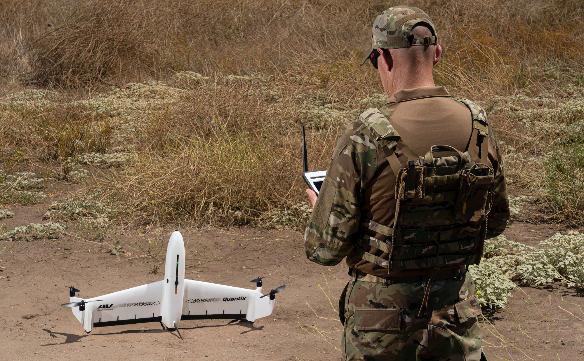 Un rare UAV de reconnaissance Quantix Recon d'Aerovironment a été repéré à l'avant des Forces armées ukrainiennes Un rare UAV de reconnaissance Quantix Recon d'Aerovironment a été repéré à l'avant des Forces armées ukrainiennes