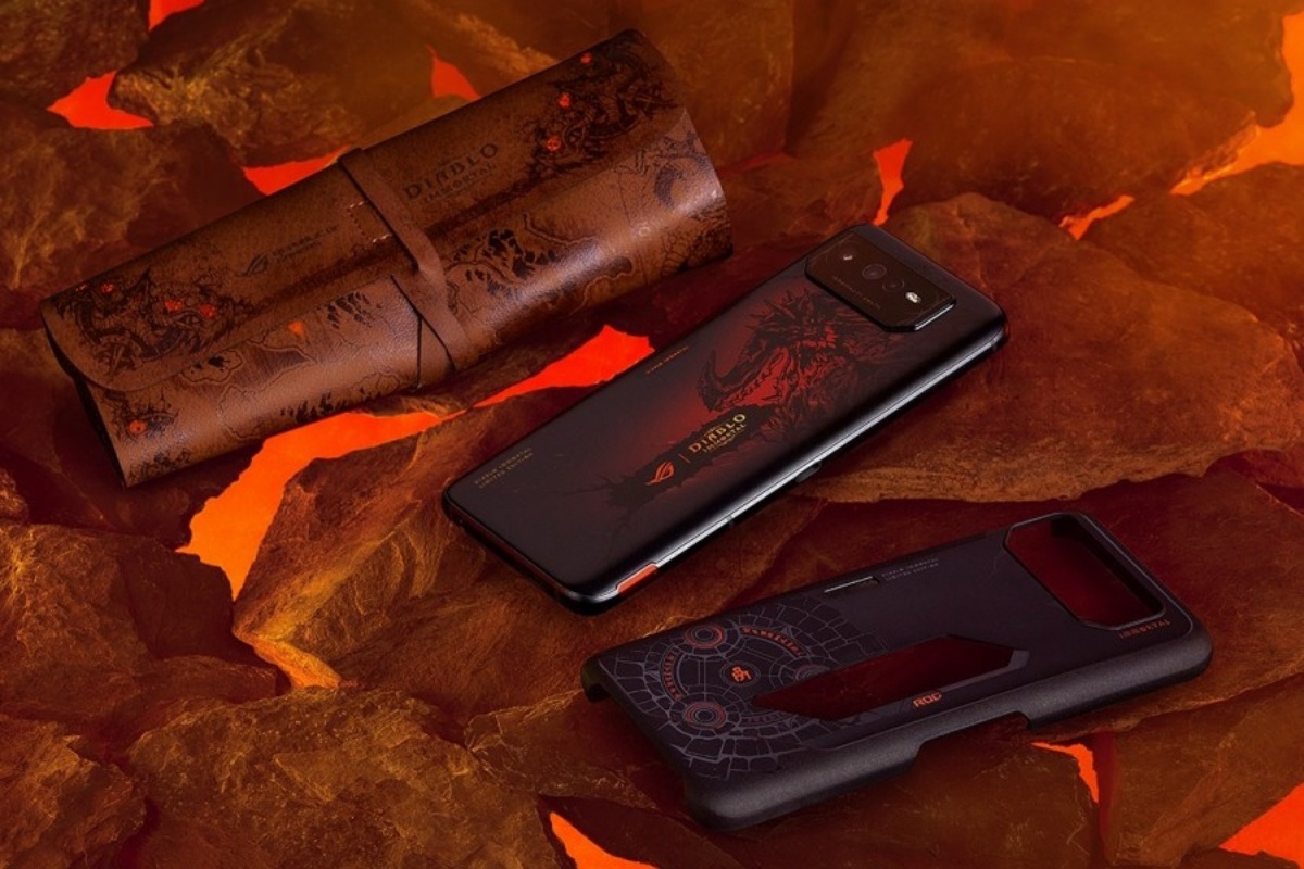 Asus présente le ROG Phone 6 Diablo Immortal Edition, une version spéciale du smartphone de jeu Diablo Immortal. Asus présente le ROG Phone 6 Diablo Immortal Edition, une version spéciale du smartphone de jeu Diablo Immortal.