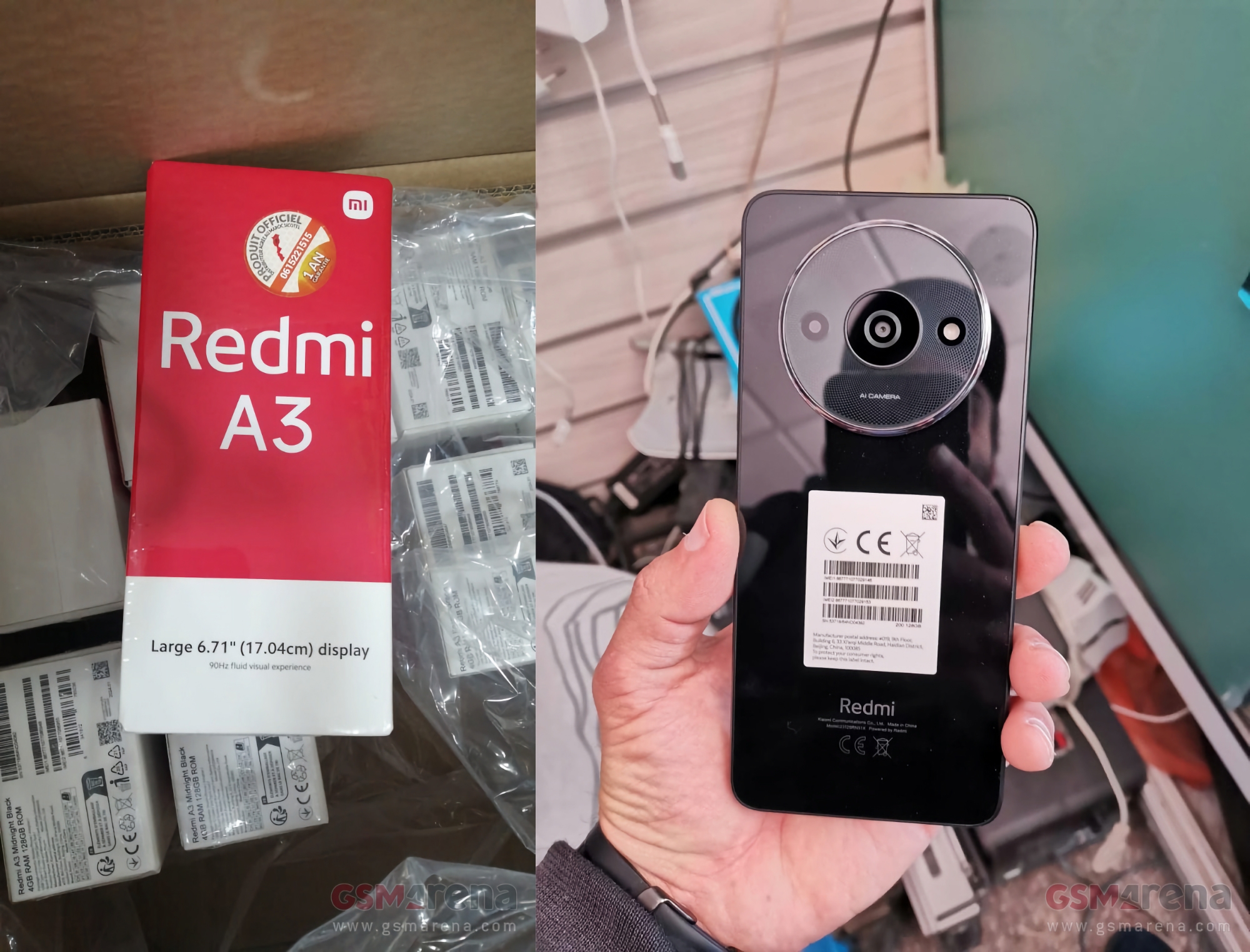 Une photo du Redmi A3 avec un grand appareil photo double a fait surface Une photo du Redmi A3 avec un grand appareil photo double a fait surface