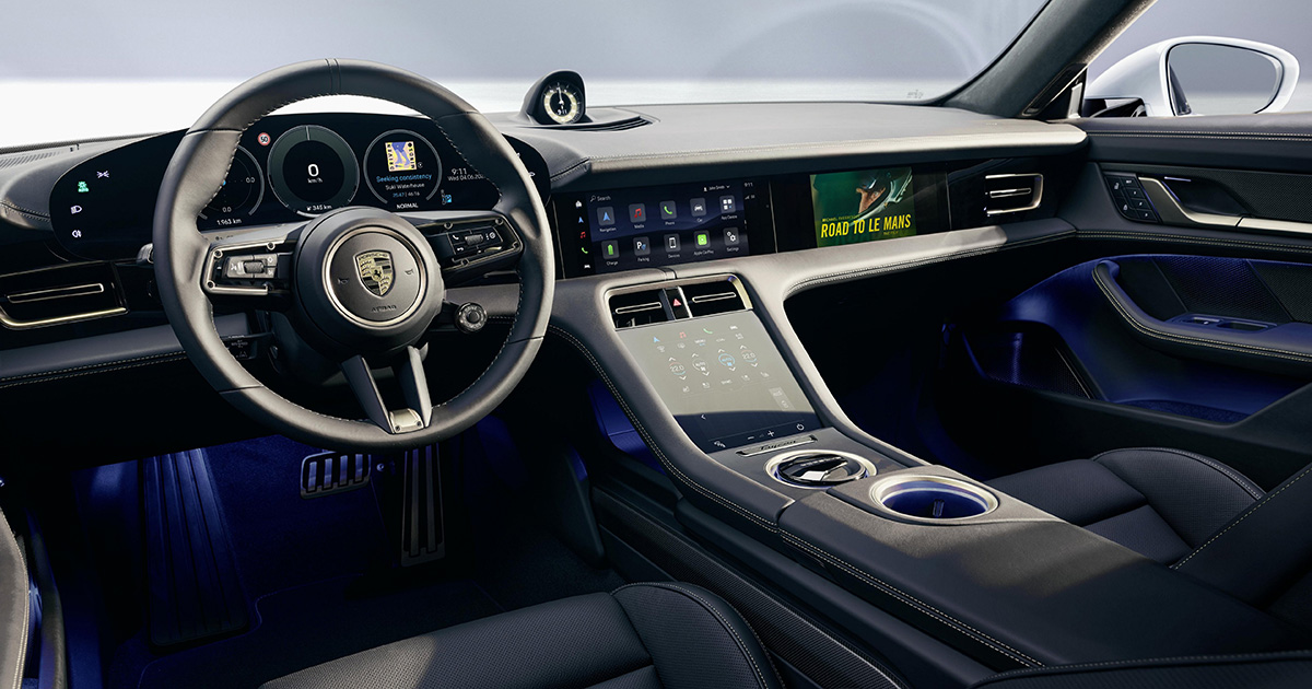 Porsche Taycan gonflée à bloc : la nouvelle génération du système PCM