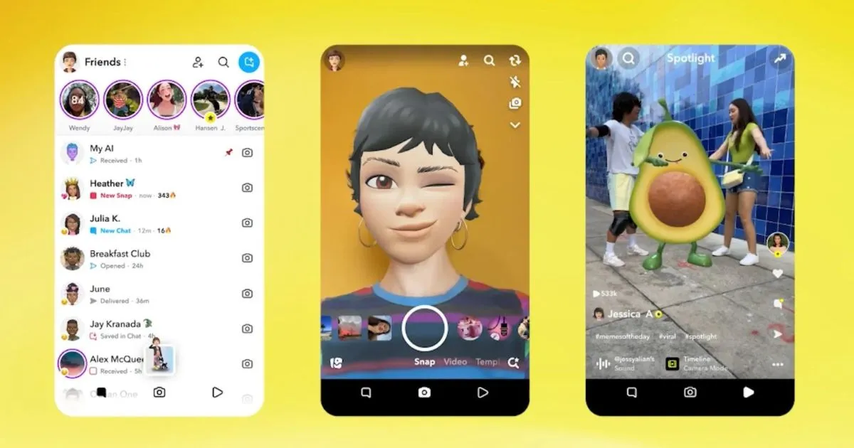 Snapchat a annoncé une refonte majeure de sa plateforme pour la première fois depuis des années Snapchat a annoncé une refonte majeure de sa plateforme pour la première fois depuis des années