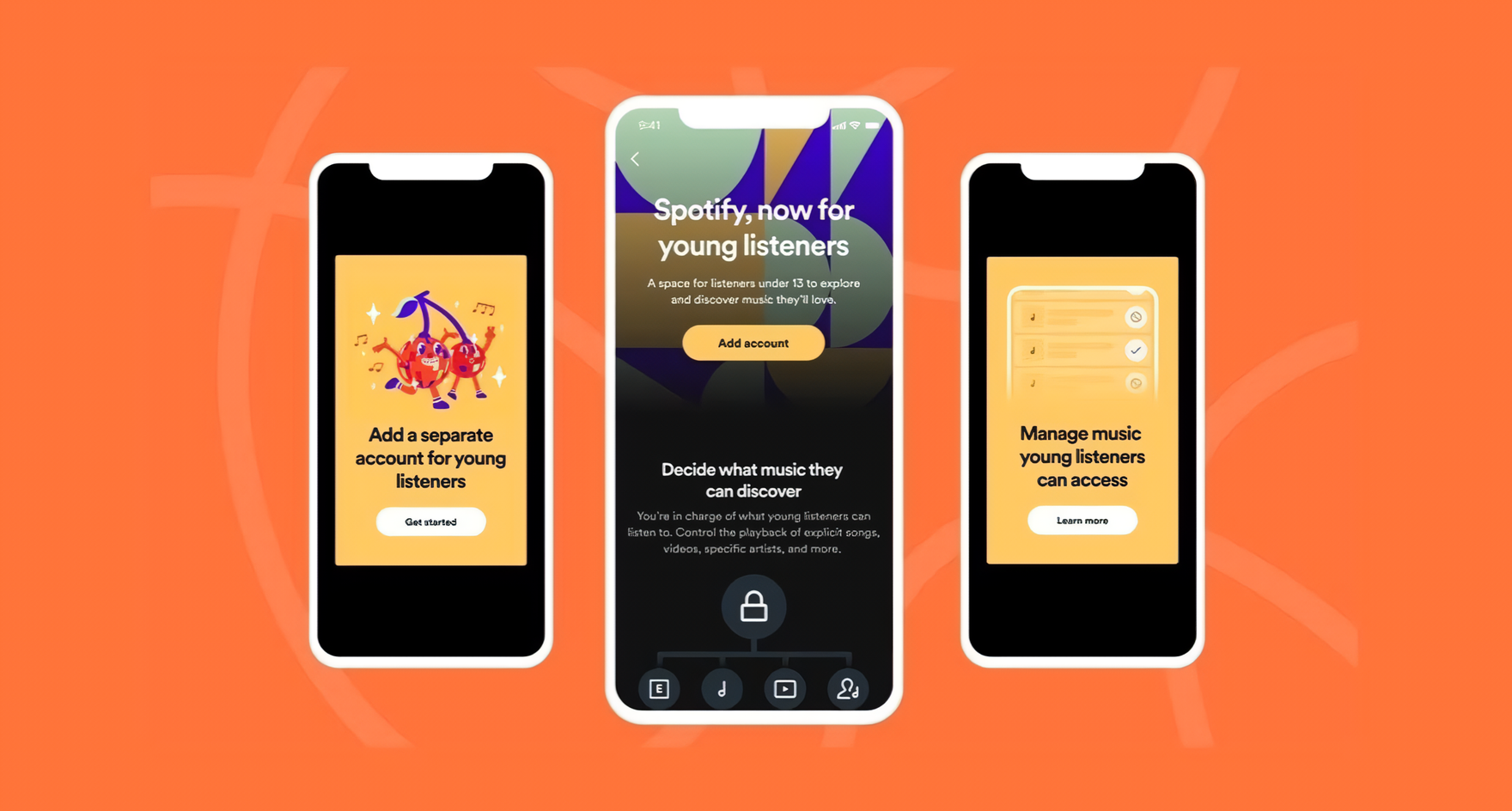 La nouvelle fonctionnalité Spotify Premium Family permet aux enfants d'explorer le contenu musical en toute sécurité sous la supervision de leurs parents. La nouvelle fonctionnalité Spotify Premium Family permet aux enfants d'explorer le contenu musical en toute sécurité sous la supervision de leurs parents.
